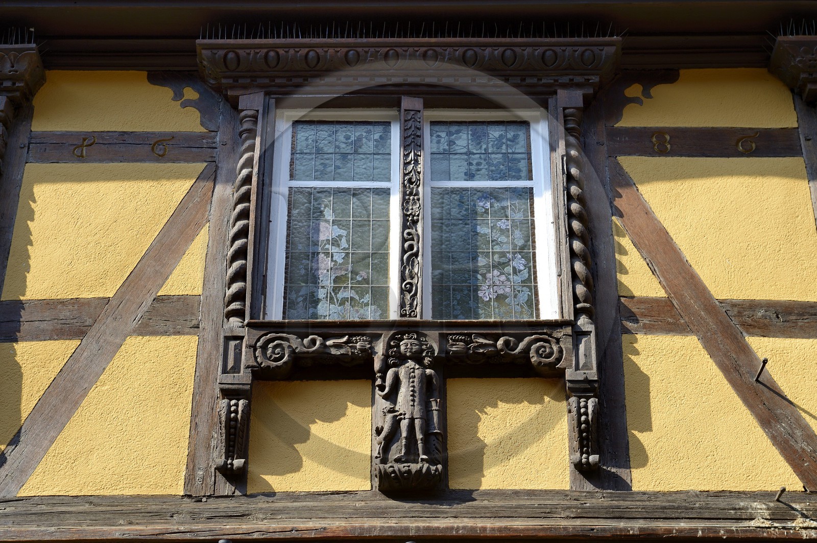 France, Haut-Rhin (68), Riquewihr, labellisé Les Plus Beaux Villages de France, ancienne Auberge à l'Etoile dans la rue principale (rue du Général de Gaulle)