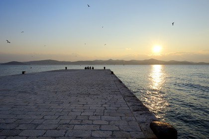 Croatia, Dalmatia, Dalmatian Coast, Zadar, the Riva seaside promenade