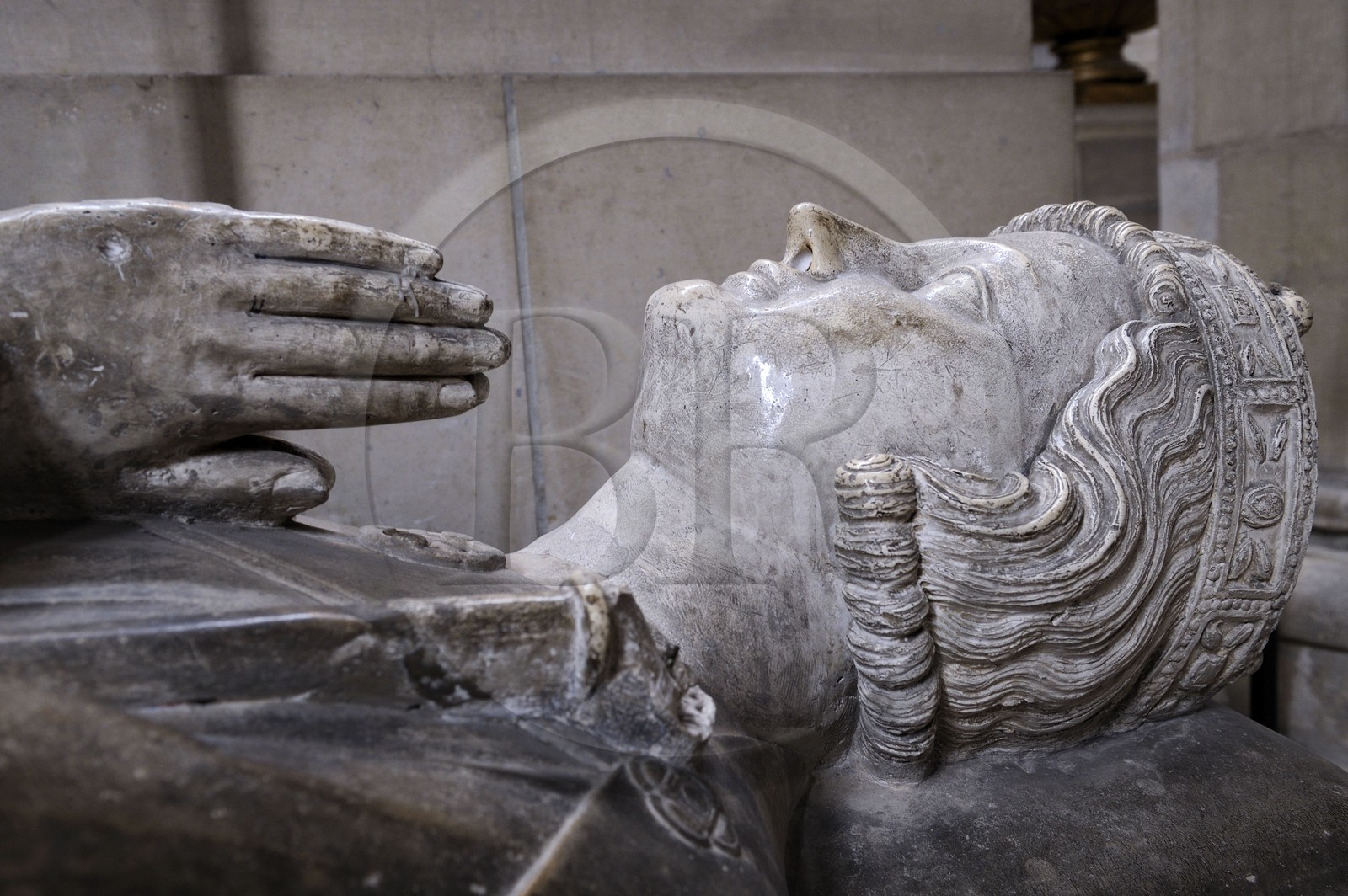 France, Seine-Maritime (76), Rouen, cathédrale Notre-Dame de Rouen, gisant de Henri Le Jeune
