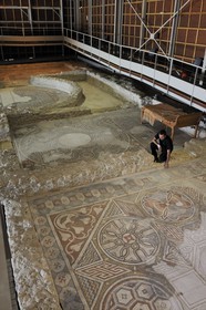France, Herault, Gallo-Roman villa of Loupian a few kilometres south of the Via Domitia, excavations have revealed the remains of a Gallo-Roman villa very rich in mosaics
