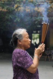 Vietnam, Hanoï, pagode des Ambassadeurs (Chua Quan Su) siège officiel de bouddhisme à Hanoï