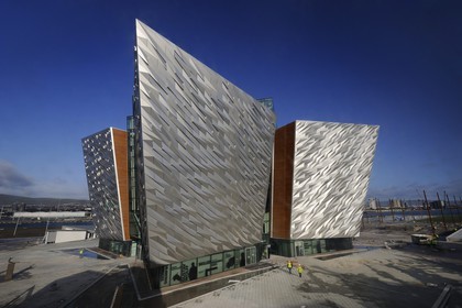 United Kingdom, Northern Ireland, Belfast, docks district of Queen's Island, the Titanic Belfast Experience center