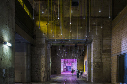 France, Loire-Atlantique (44), Saint-Nazaire, réhabilitation de la base sous-marine allemande construite lors de la dernière guerre mondiale et transformée en espace culturel