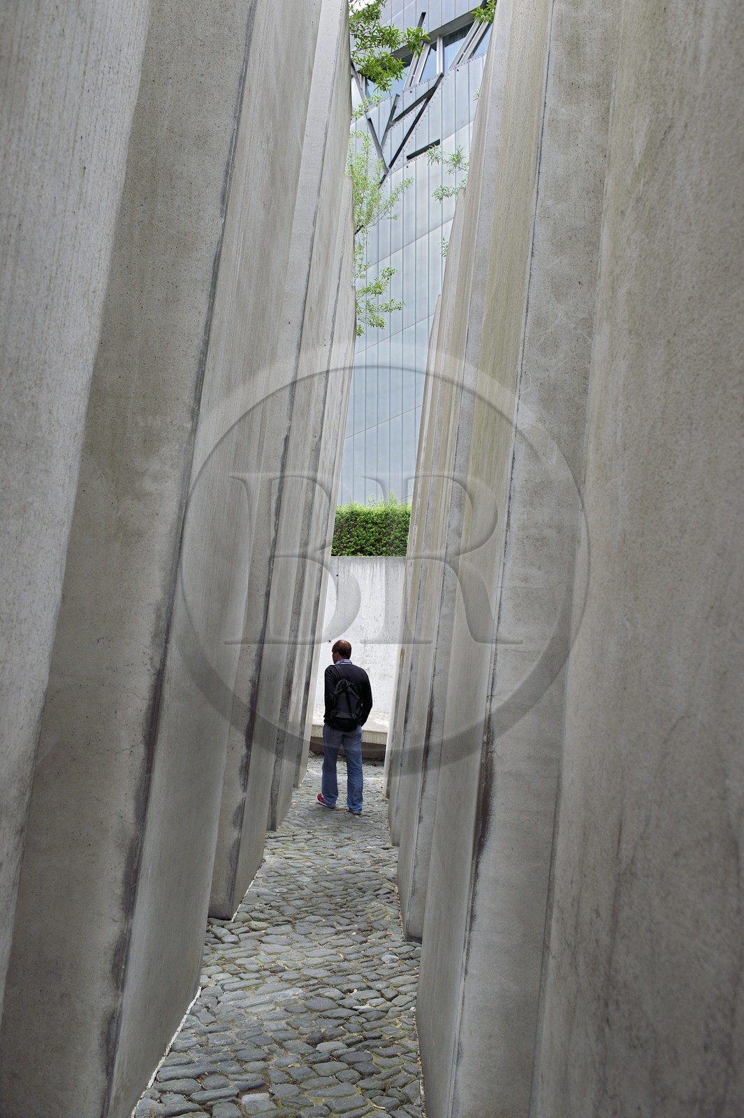 Germany, Berlin, Kreutzberger district, Jewish Museum (Jewish Museum) by architect Daniel Libeskind, the Garden of Exile