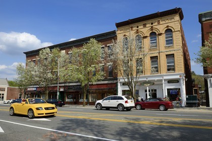 Etats-Unis, New York, Great Barrington, la rue principale