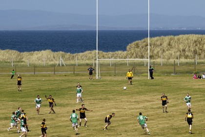 Republic of Ireland, County Galway, Aran Islands, Inishmore, Gaelic football match