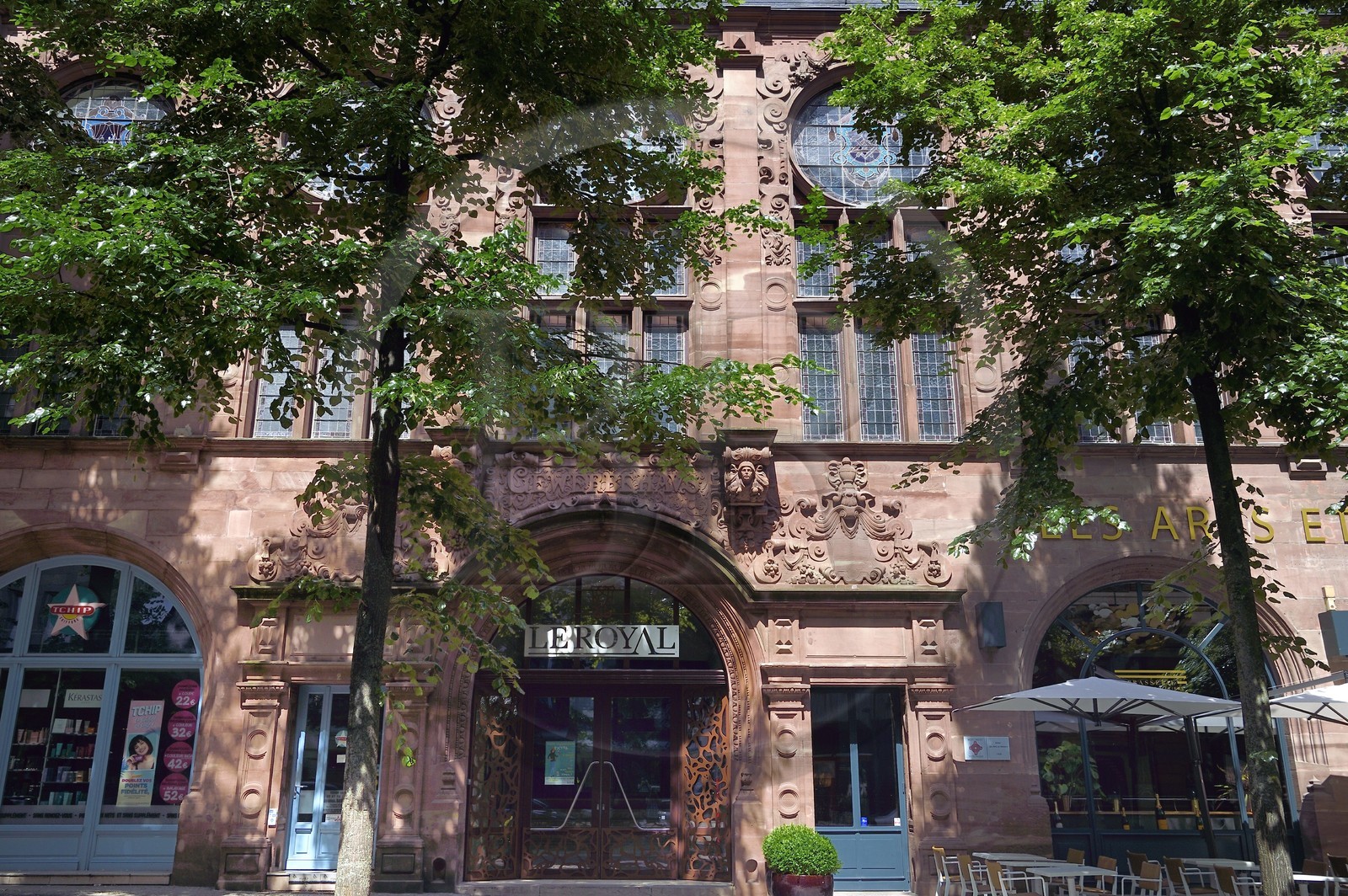 France, Moselle (57), Metz, quartier impérial, Maison de la fédération des corporations destiné à la promotion des Arts et Métiers (Gewerbehaus)