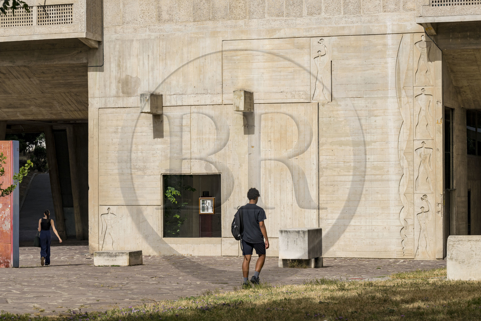 France, Bouches-du-Rhône (13), Marseille, oeuvre architecturale de Le Corbusier, classée Patrimoine Mondial de l'UNESCO, la Cité Radieuse par l'architecte Le Corbusier, le Modulor