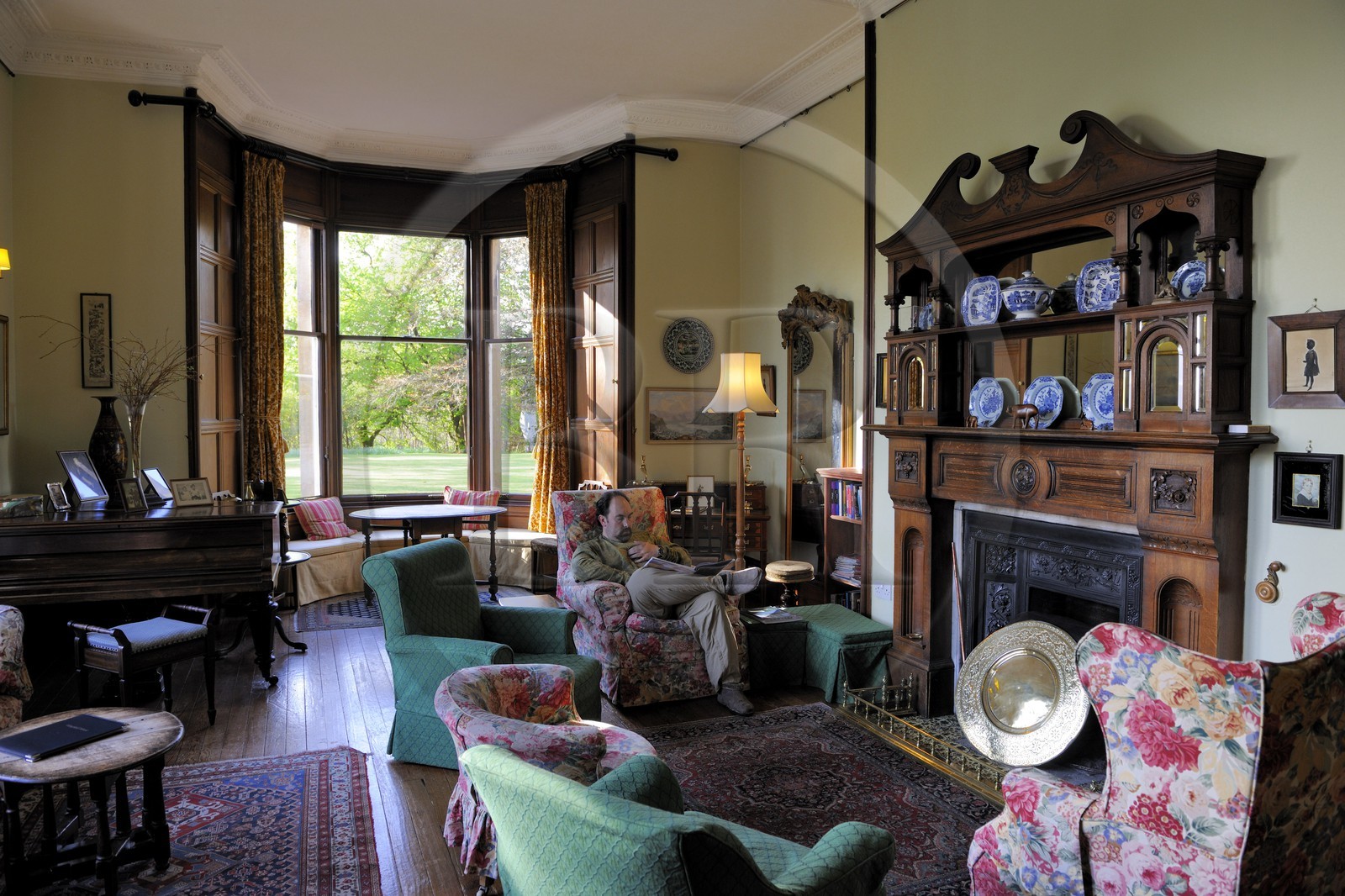 Royaume-Uni, Ecosse, région des Highlands, les Hébrides, île de Skye, Portree, l'hôtel Viewfield House