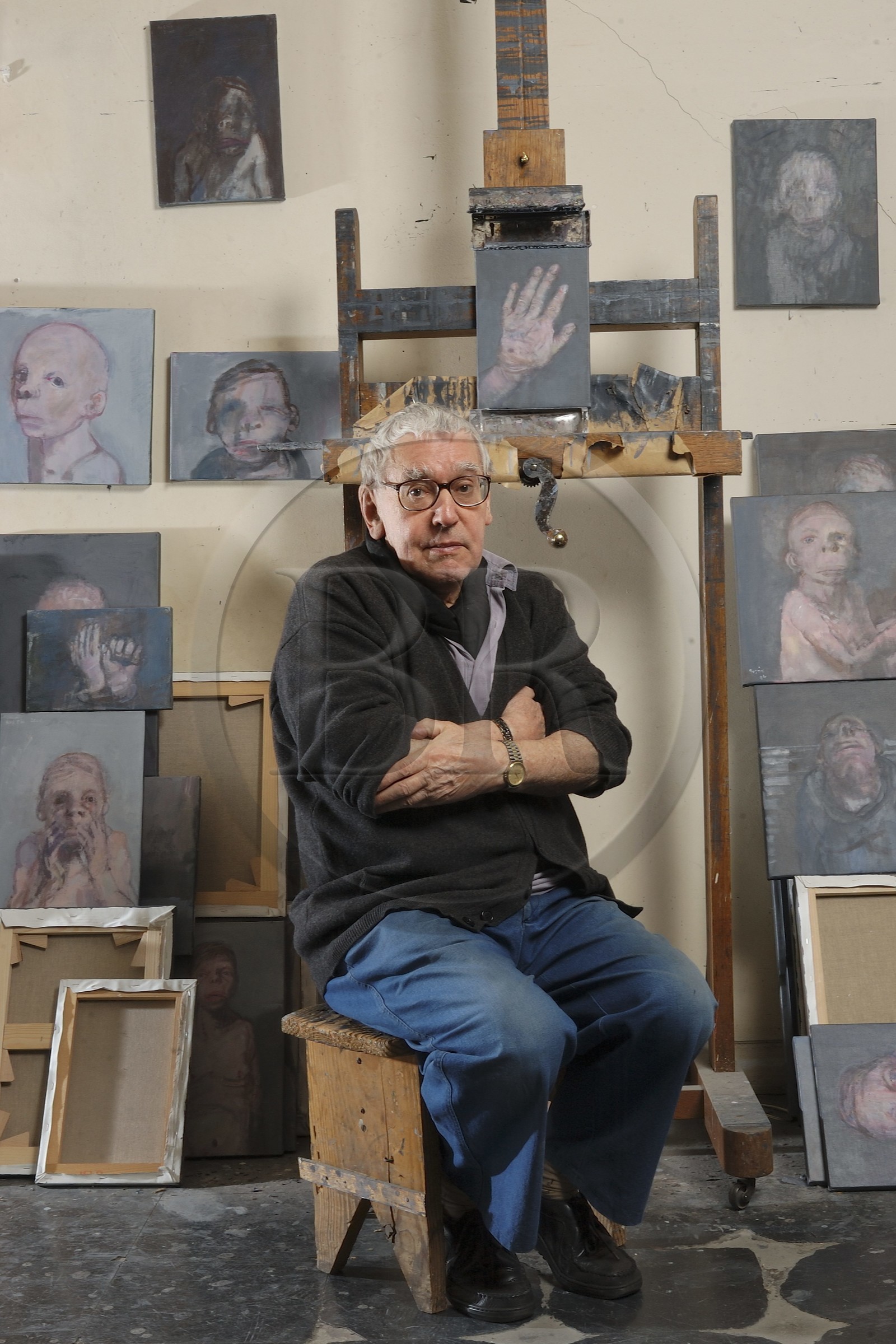 France, Seine-Saint-Denis, Bagnolet workshop, Jean Rustin