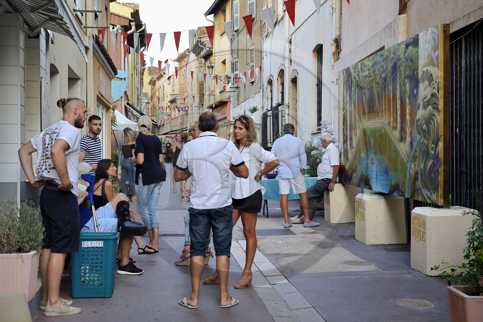 France, Var (83), Fréjus, rue Saint François de Paule
