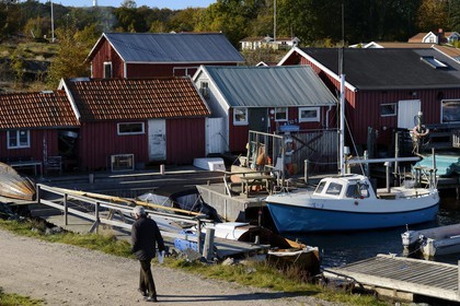 Suède, Västra Götaland, Iles Koster, village de Vettnet sur Nordkoster