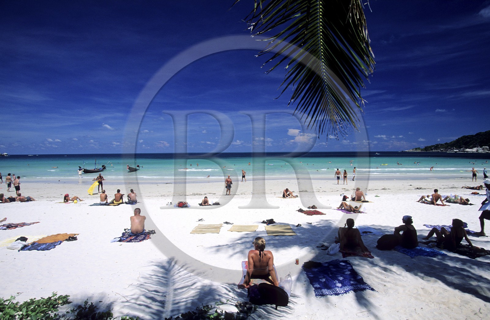 Thailand, Samui islands archipelago, Full Moon Party on Koh Pha-Ngan island, the beach of Had Rin one day before the party