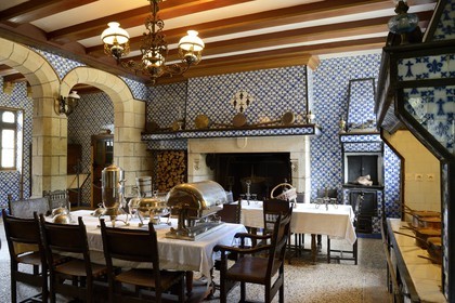 France, Finistere, Keriolet castle near Concarneau, the kitchen
