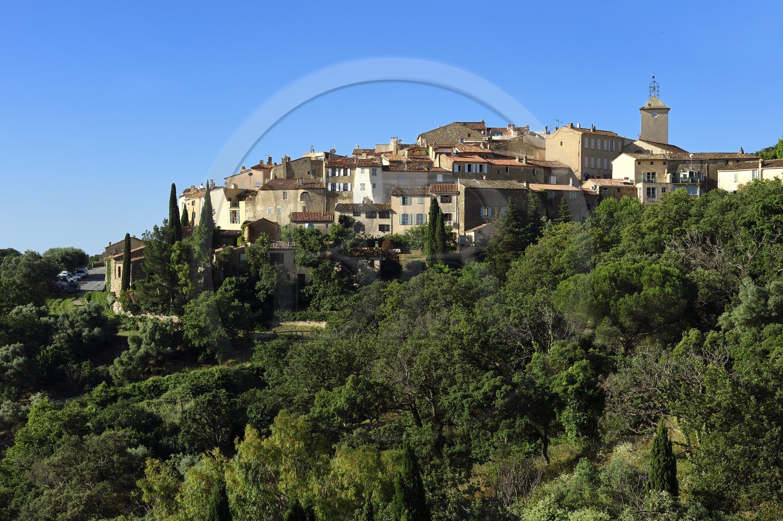 France, Var (83), Presqu'Ile de Saint-Tropez, le village perché de Ramatuelle