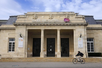 France, Vosges, city of Contrexeville, the train station