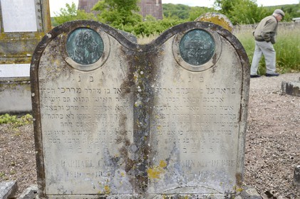 France, Bas-Rhin (67), Westhoffen d'où furent originaires les ancètres de Léon Blum ou encore de Michel Debré, le cimetière juif