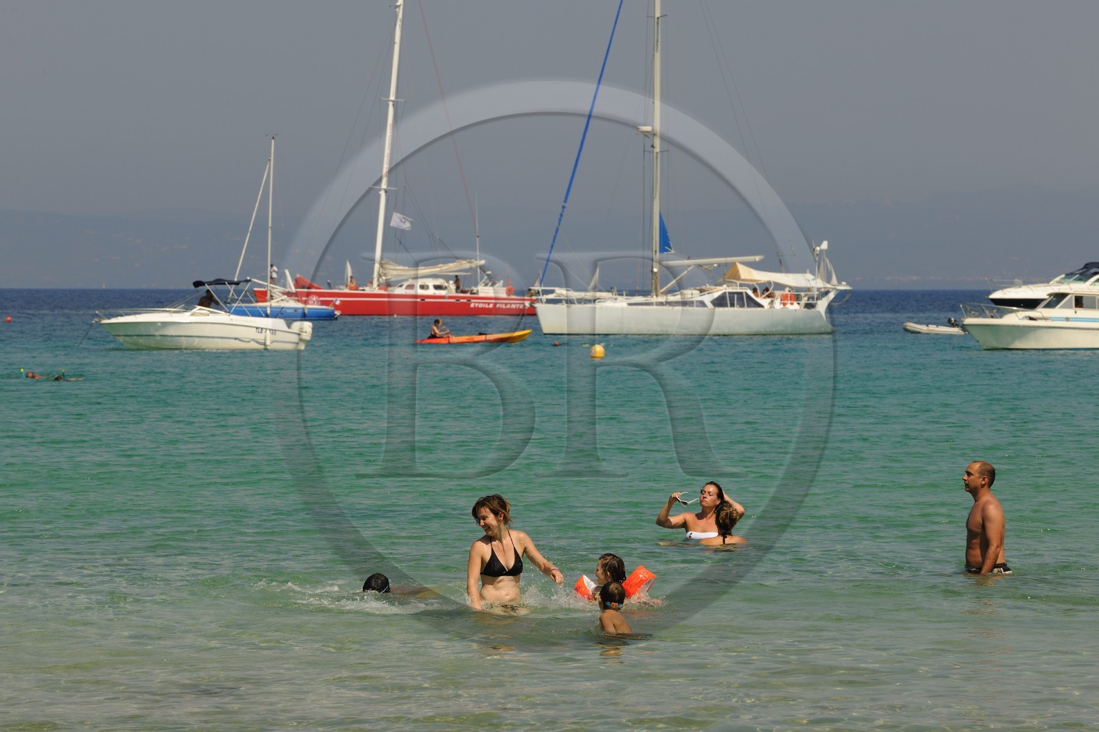 France, Var, Iles d'Hyeres, National Park of Port Cros, ile de Porquerolles, Plage Notre Dame