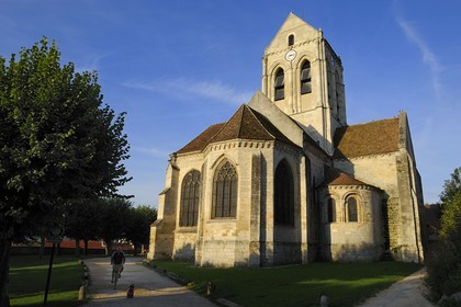 France, Val-d'Oise (95), parc naturel régional du Vexin français, Auvers-sur-Oise, église peinte par Van Gogh