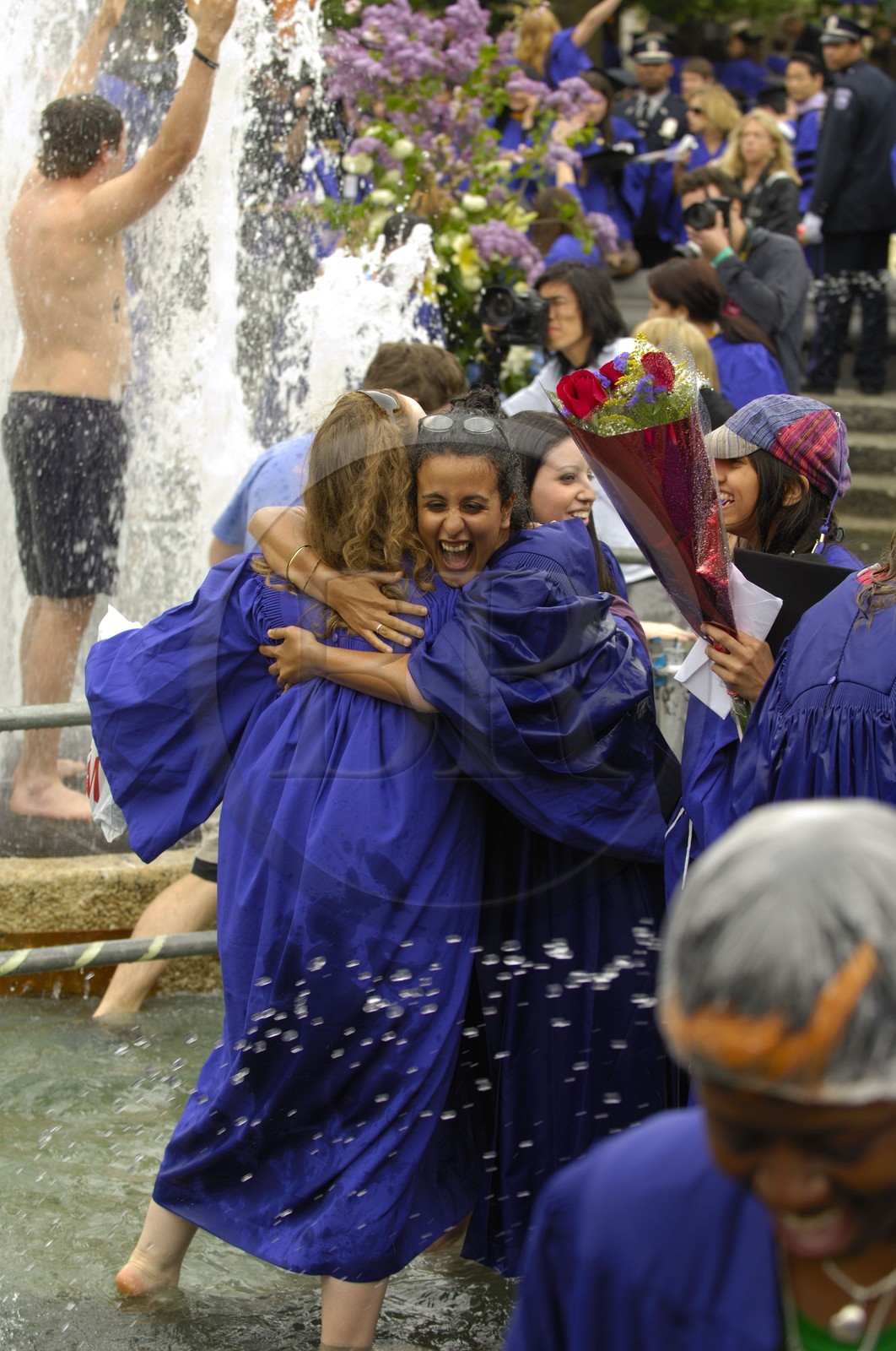 Etats-Unis, New York, Manhattan, la remise de diplomes (graduations) de New York University (NYU) à Washington square