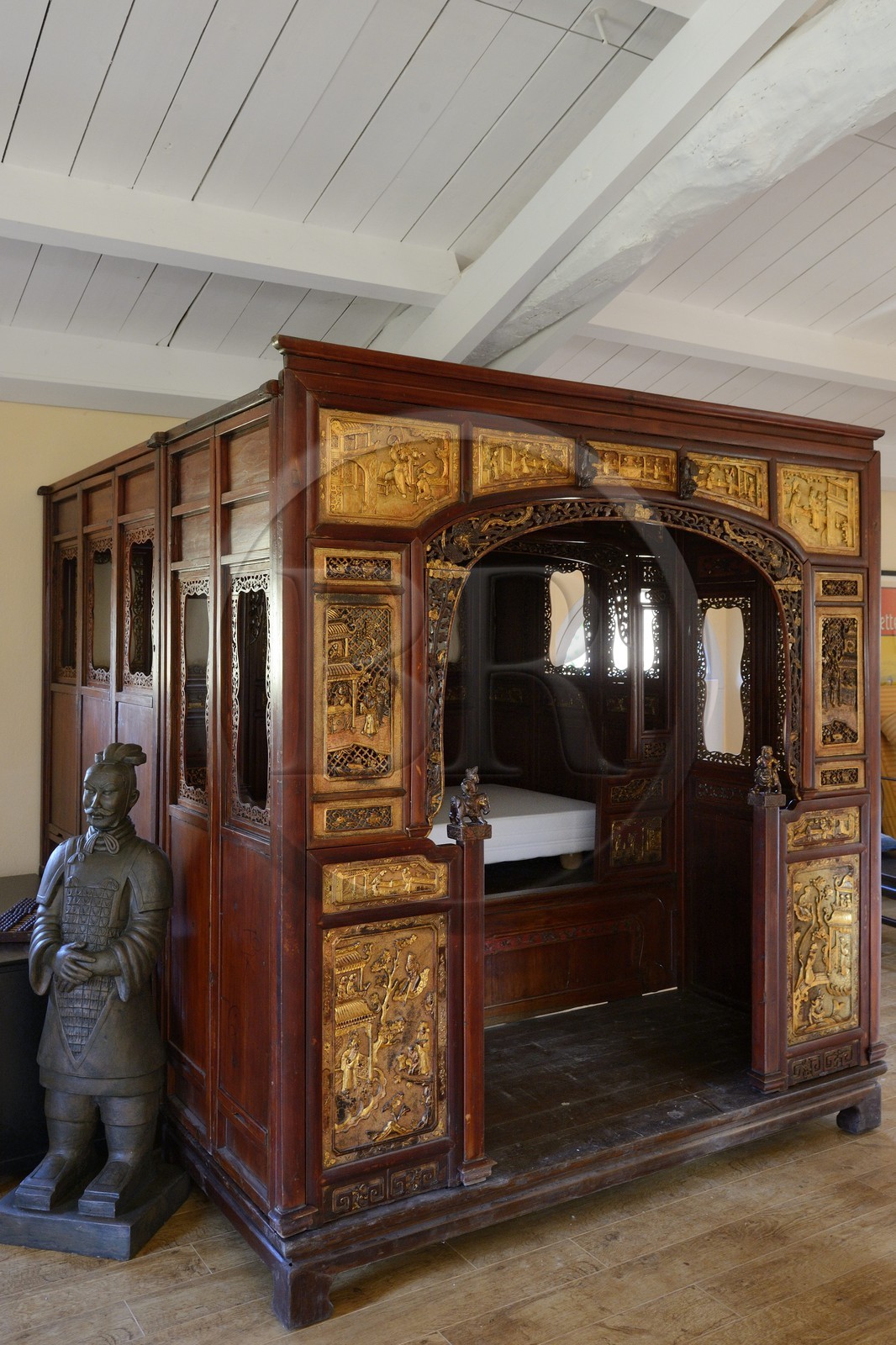 France, Var (83), Provence Verte, Bras, vers Saint-Maximin-la-Sainte-Baume, la maison d'hôtes Le Peyrourier, une campagne en Provence