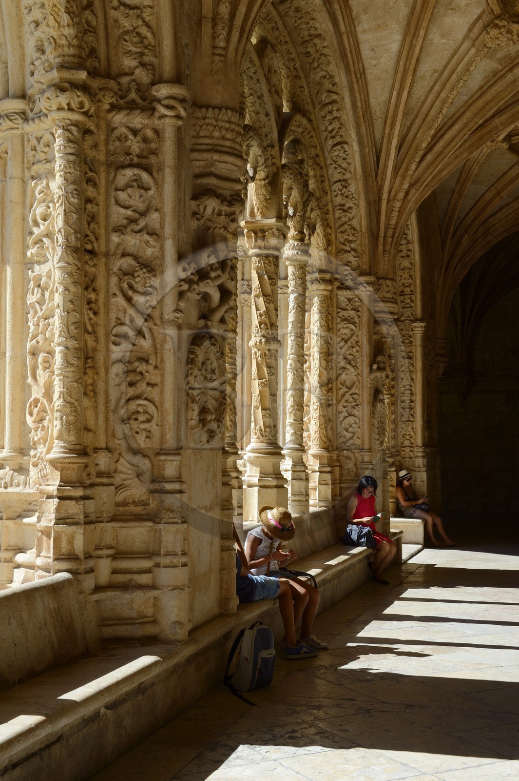 Portugal, Lisbonne, Bélem, Monastere des Hiéronymites (Mosteiro dos Jerónimos), classé Patrimoine Mondial de l'UNESCO, le cloitre