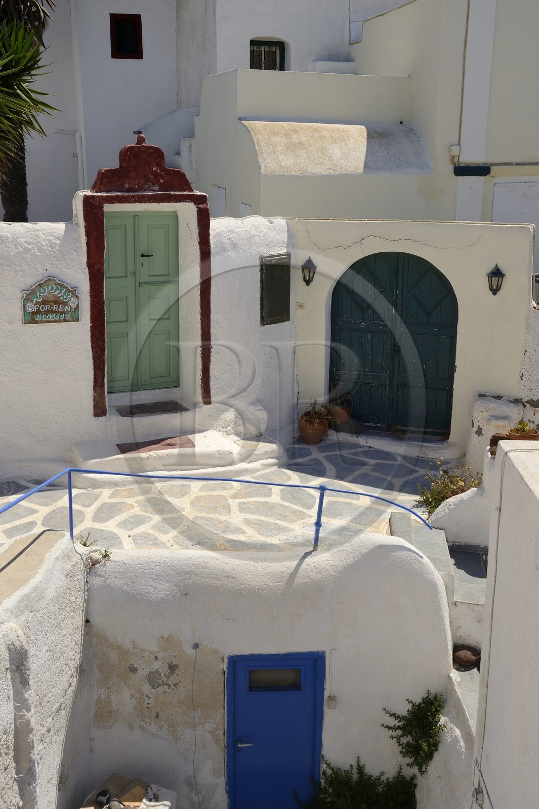 Grèce, Les Cyclades, mer Égée, île de Santorin (Thira ou Théra), village de Oia