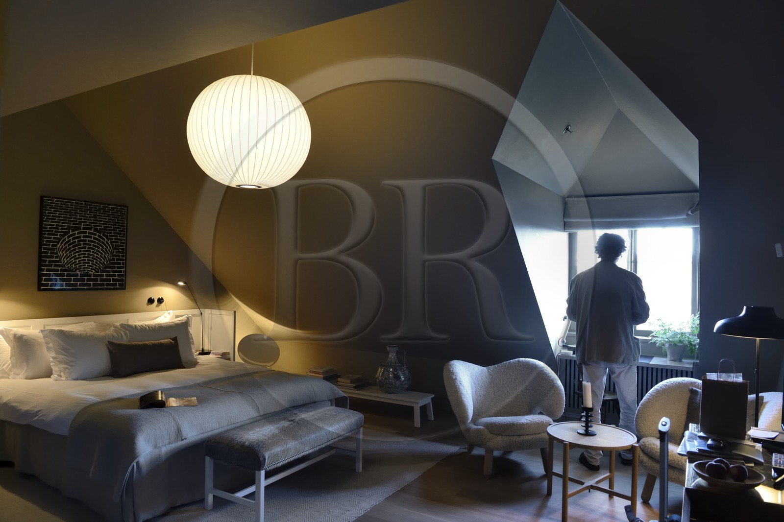 Suède, Stockholm, Hotel Ett Hem, une chambre