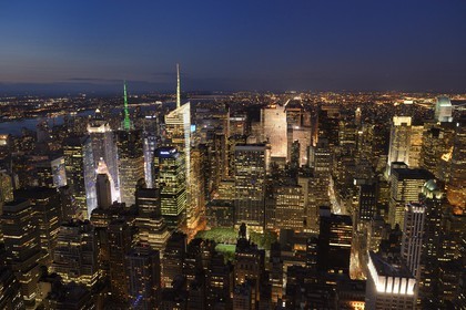 Etats-Unis, New York, Manhattan, quartier de Midtown, Times Square et Bryant Park