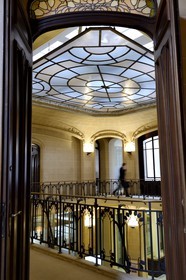 France, Meurthe-et-Moselle (54), Nancy, rue Saint-Jean, ancienne banque Renauld et actuelle BNP Paribas de style Art Nouveau
