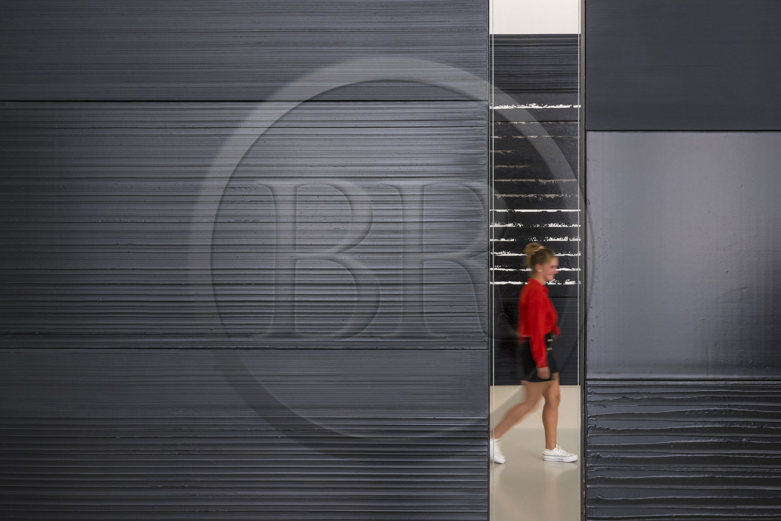 France, Hérault (34), Montpellier, centre historique, musée Fabre, salles dédiées à l'artiste Pierre Soulages (1919-2022)