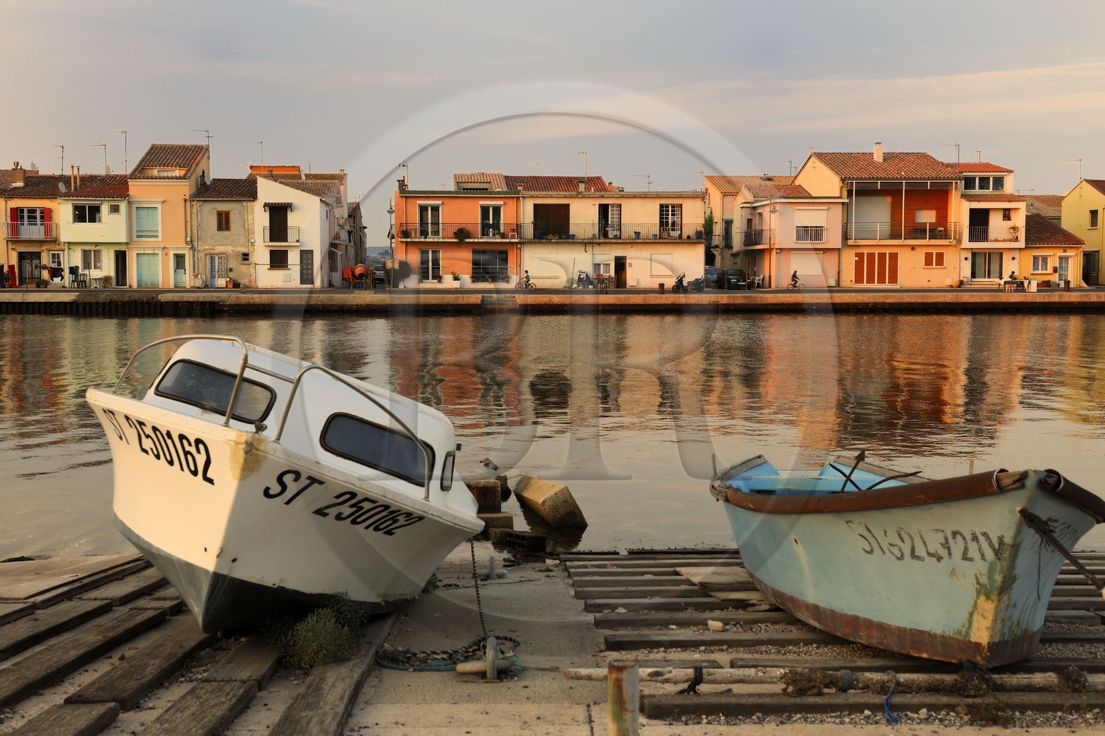 France, Herault, Sete, quartier de la Pointe Courte (Pointe Courte District), village of fishermen opening onto the bassin of Thau, Mistral wharf