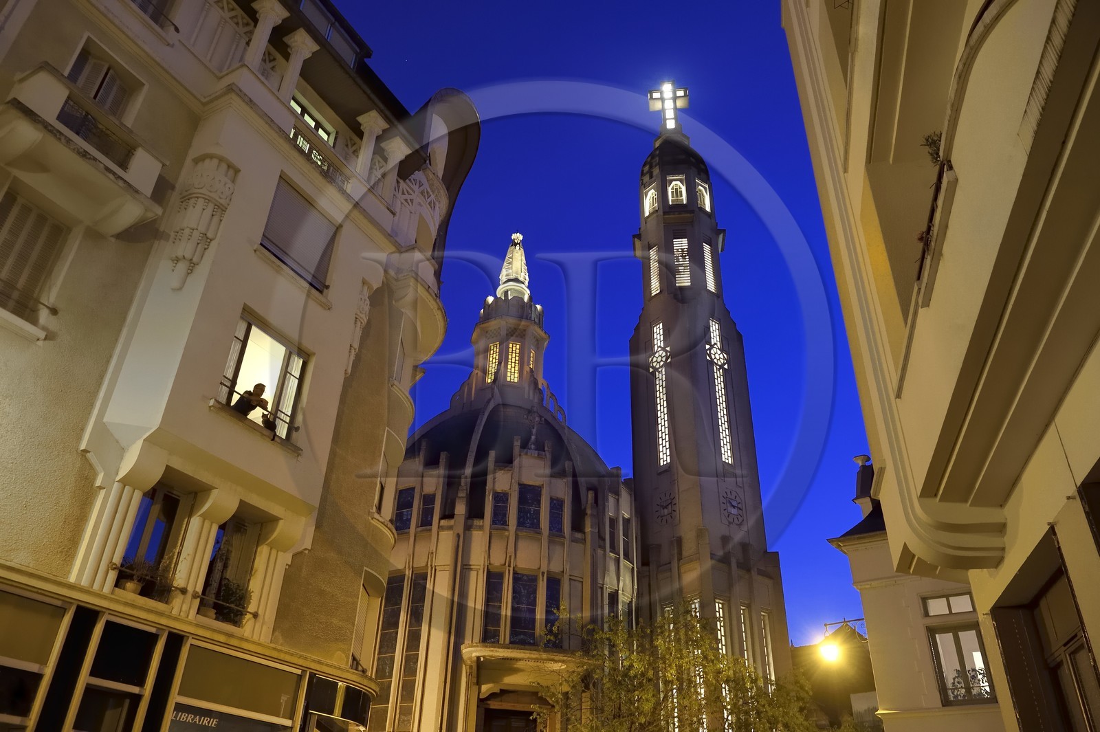 France, Allier (03), Vichy, église Notre-Dame-des-Malades et église Saint-Blaise de style art Déco par les architectes Antoine Chanet et Jean Lioger