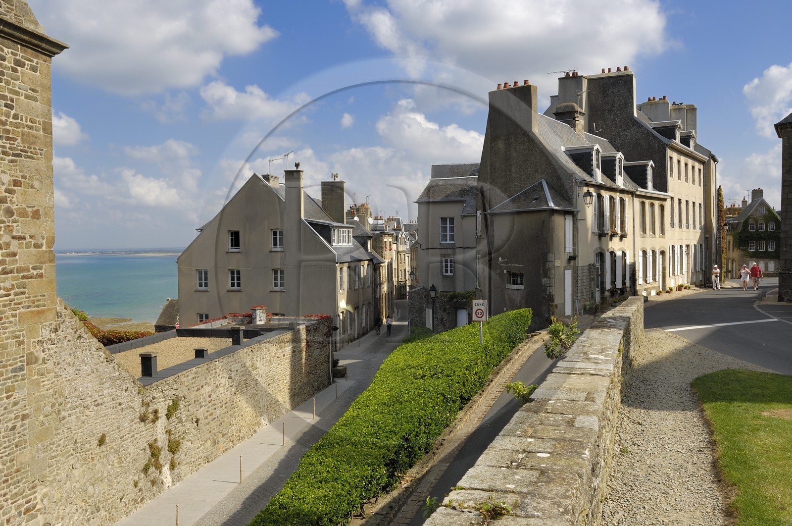 France, Manche, Cotentin, Granville, the Haute Ville (Upper town) at the West Gate