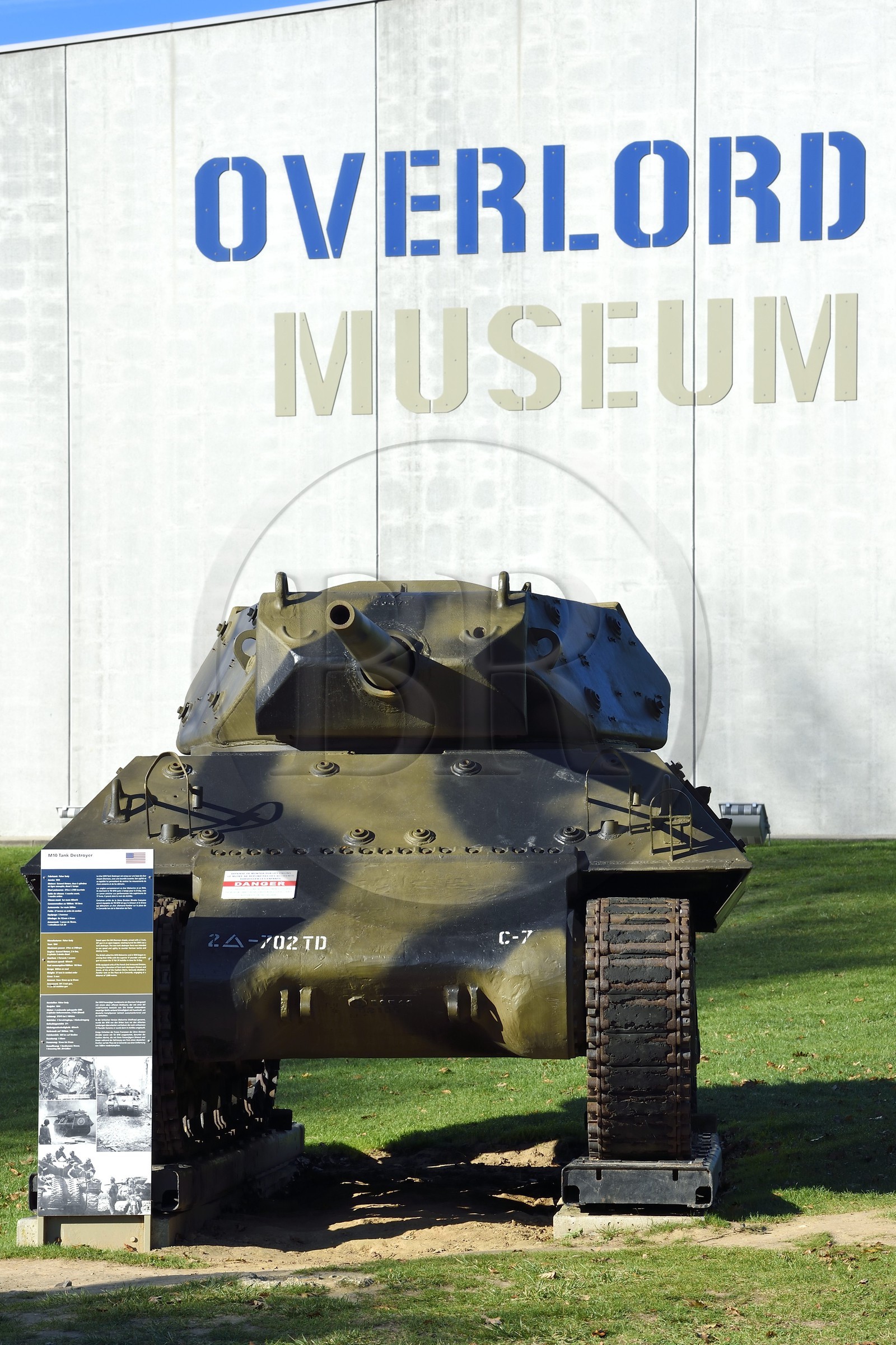 France, Calvados (14), Colleville-sur-Mer, Overlord-Museum, Normandy 44, char américain M10 Wolverine tank destroyer