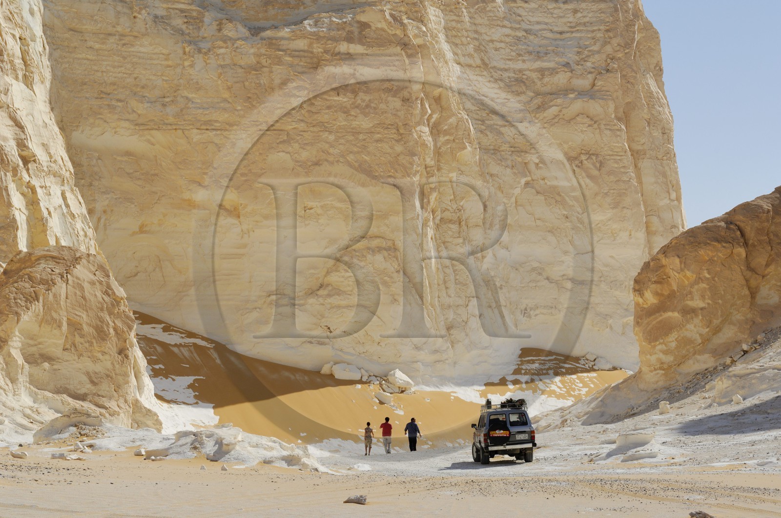 Egypte, désert libyque, le Désert Blanc au nord de Farafra