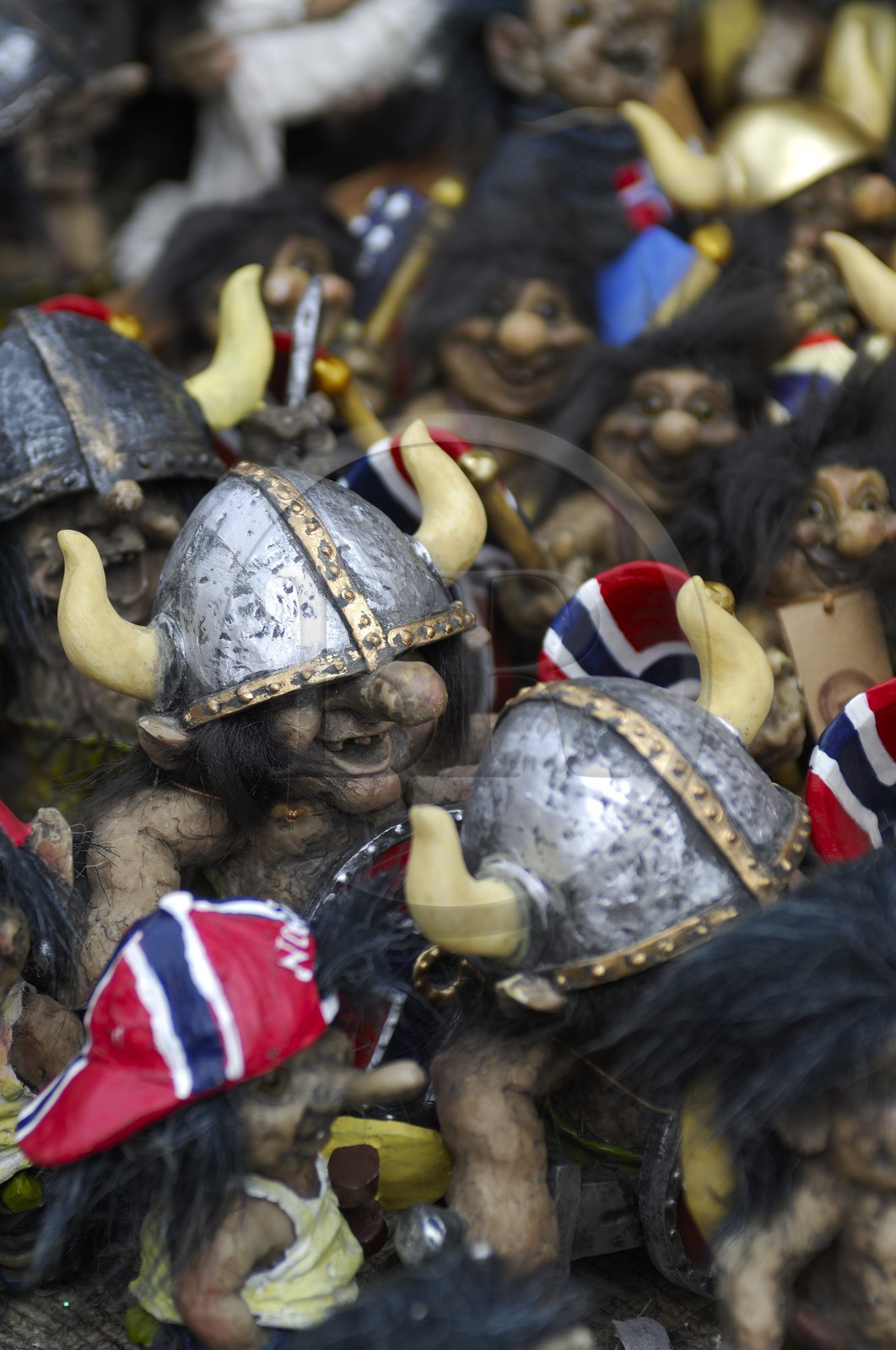 Norvège, Hordaland, Bergen, troll en souvenirs