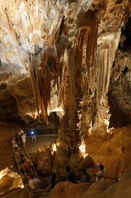 France, Ardèche (07), Saint-Marcel-d'Ardèche, la Grotte de la Madeleine