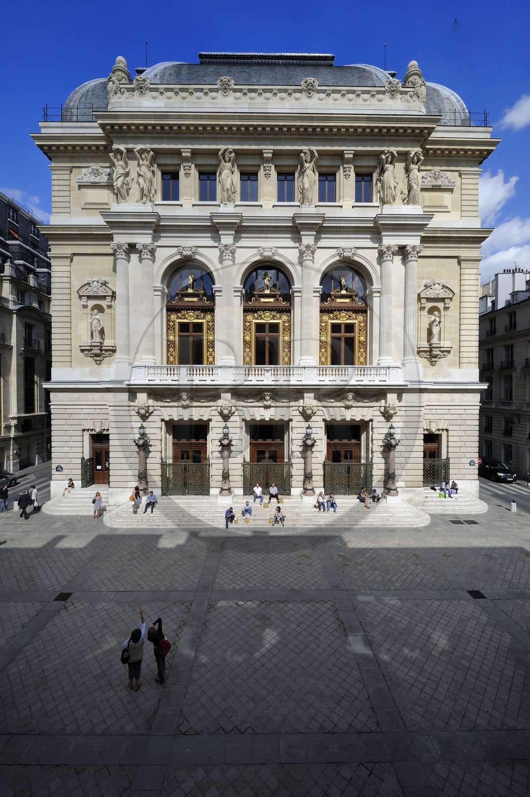 France, Paris (75), Le Théâtre national de l'Opéra-Comique aussi appelé salle Favart située place Boieldieu