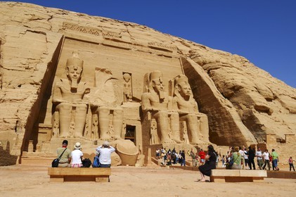 Egypt, Upper Egypt, Nubia, Abu Simbel, site listed as World Heritage by UNESCO, Ramesses II Temple