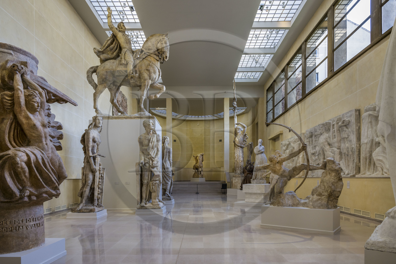 France, Paris (75), le musée du sculpteur Antoine Bourdelle, hall des platres