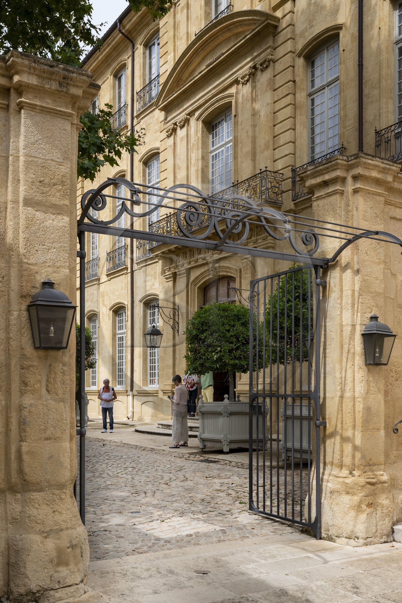 France, Bouches-du-Rhône (13), Aix en Provence, quartier Mazarin, Hotel de Caumont, hotel particulier du XVIIIème siècle devenu le Caumont Centre d'Art