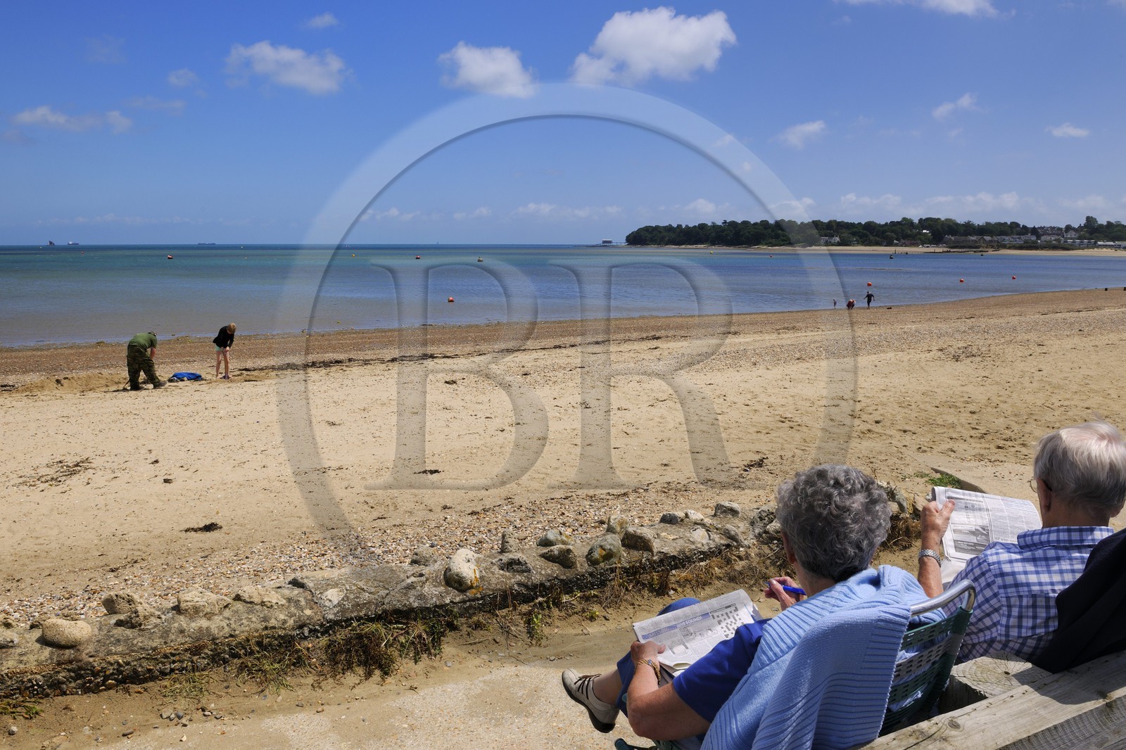 Royaume-Uni, Angleterre, Hampshire, Ile de Wight, plage de Bembridge