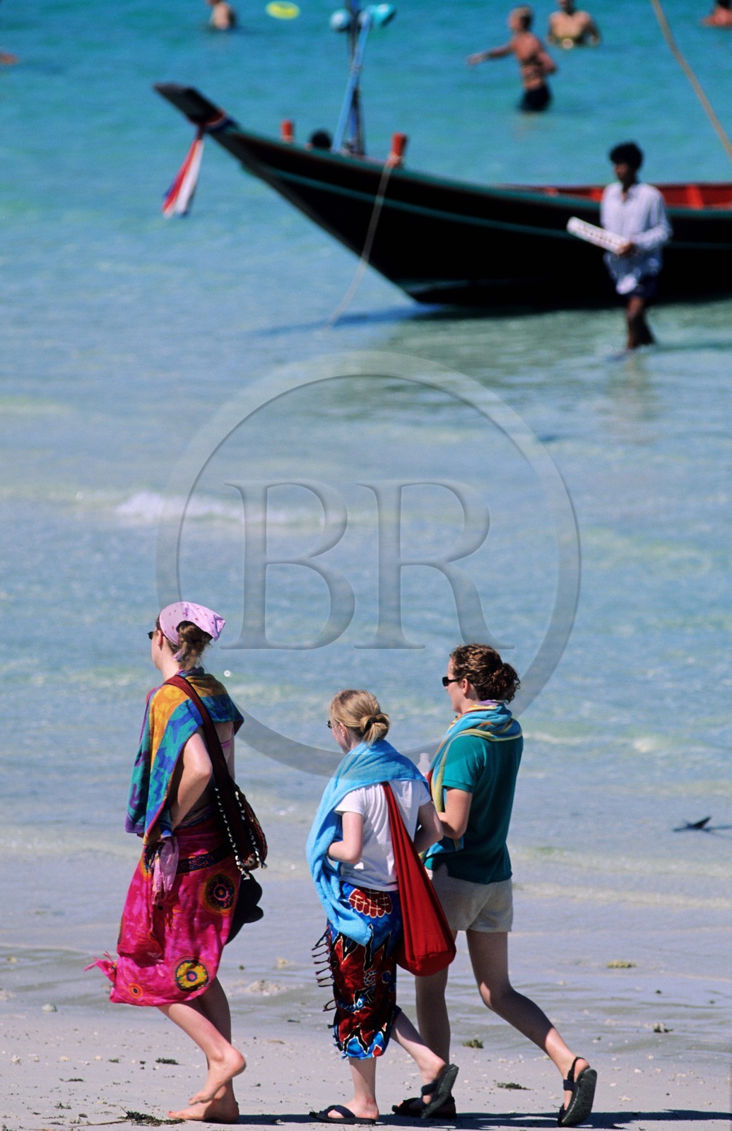 Thailand, Samui islands archipelago, Full Moon Party on Koh Pha-Ngan island, Had Rin beach the day before the party
