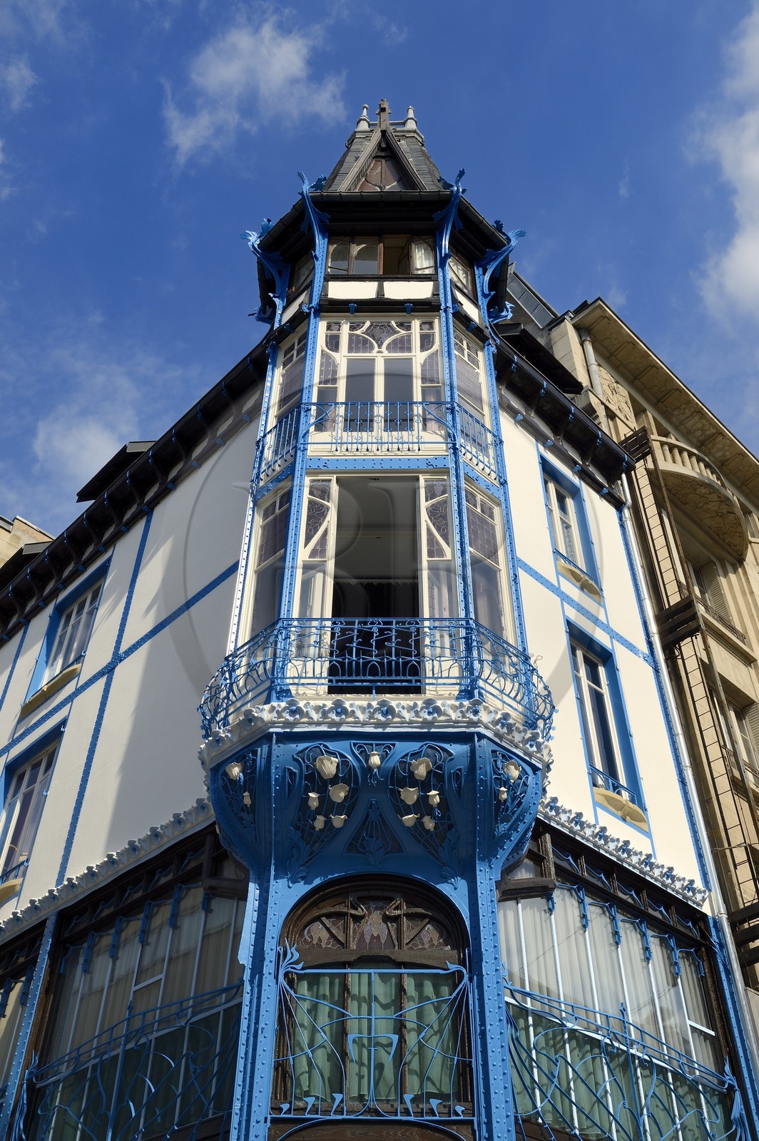 France, Meurthe-et-Moselle, Nancy, rue Saint-Jean, the former Genin Louis seed merchant's shop of Art Nouveau style