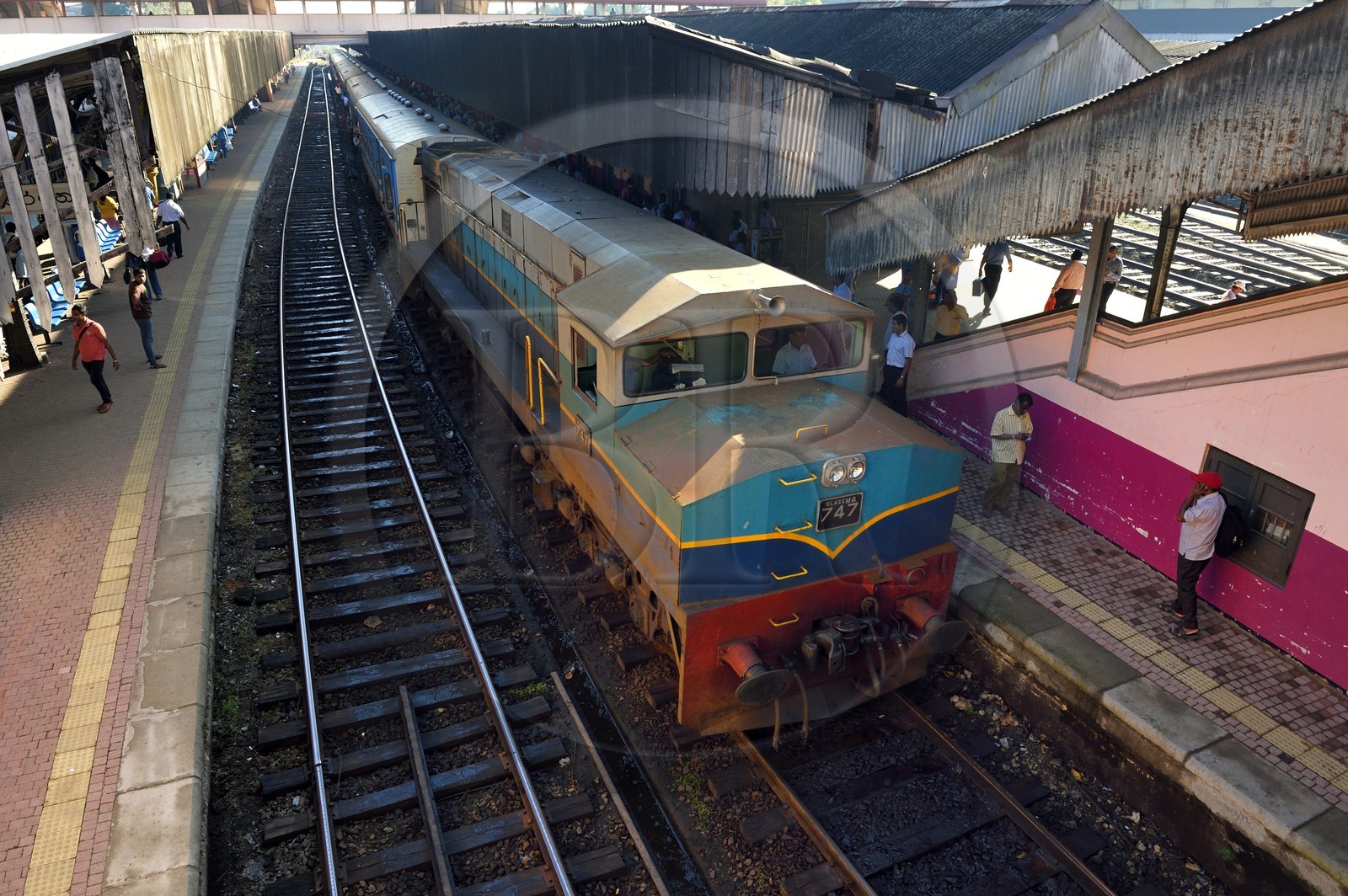 Sri Lanka, Colombo, Maradana train station