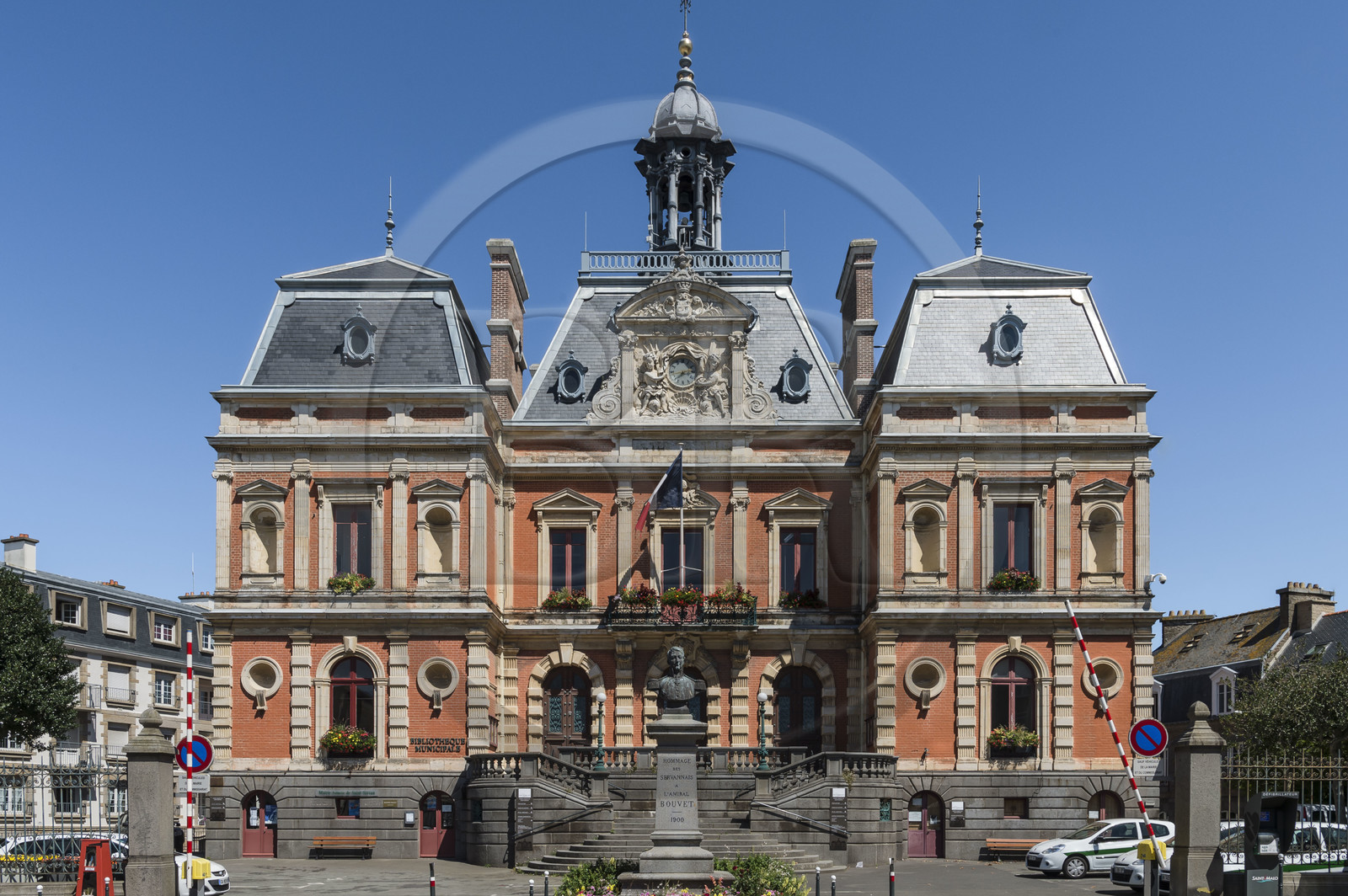 France, Ille-et-Vilaine (35), Côte d'Emeraude, Saint-Malo, quartier Saint-Servan, la mairie de quartier