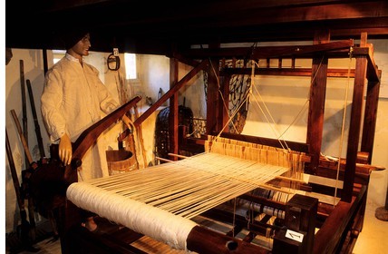 France, Mayenne, Ambieres les Vallees, Weavers Museum