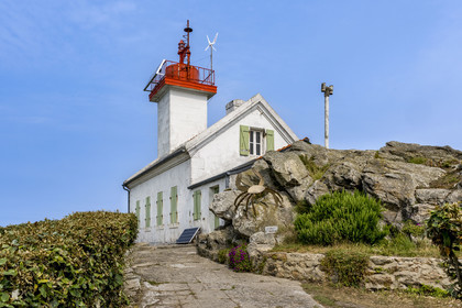 France, Finistère (29), Pays des Abers, estuaire de l'Aber Wrac'h, phare de l'Ile Wrac'h