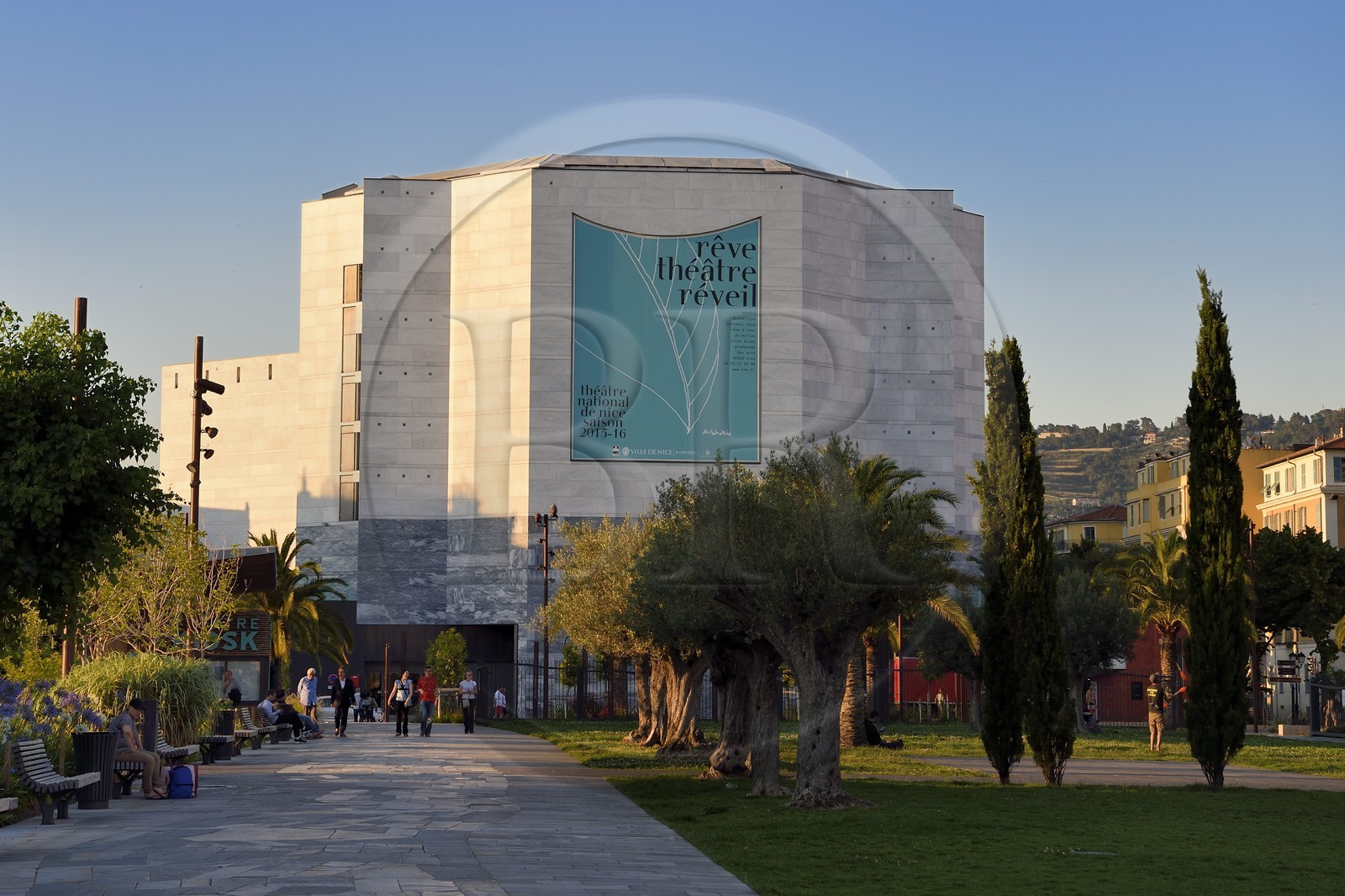 France, Alpes-Maritimes (06), Nice, promenade du Paillon, le théatre national de Nice